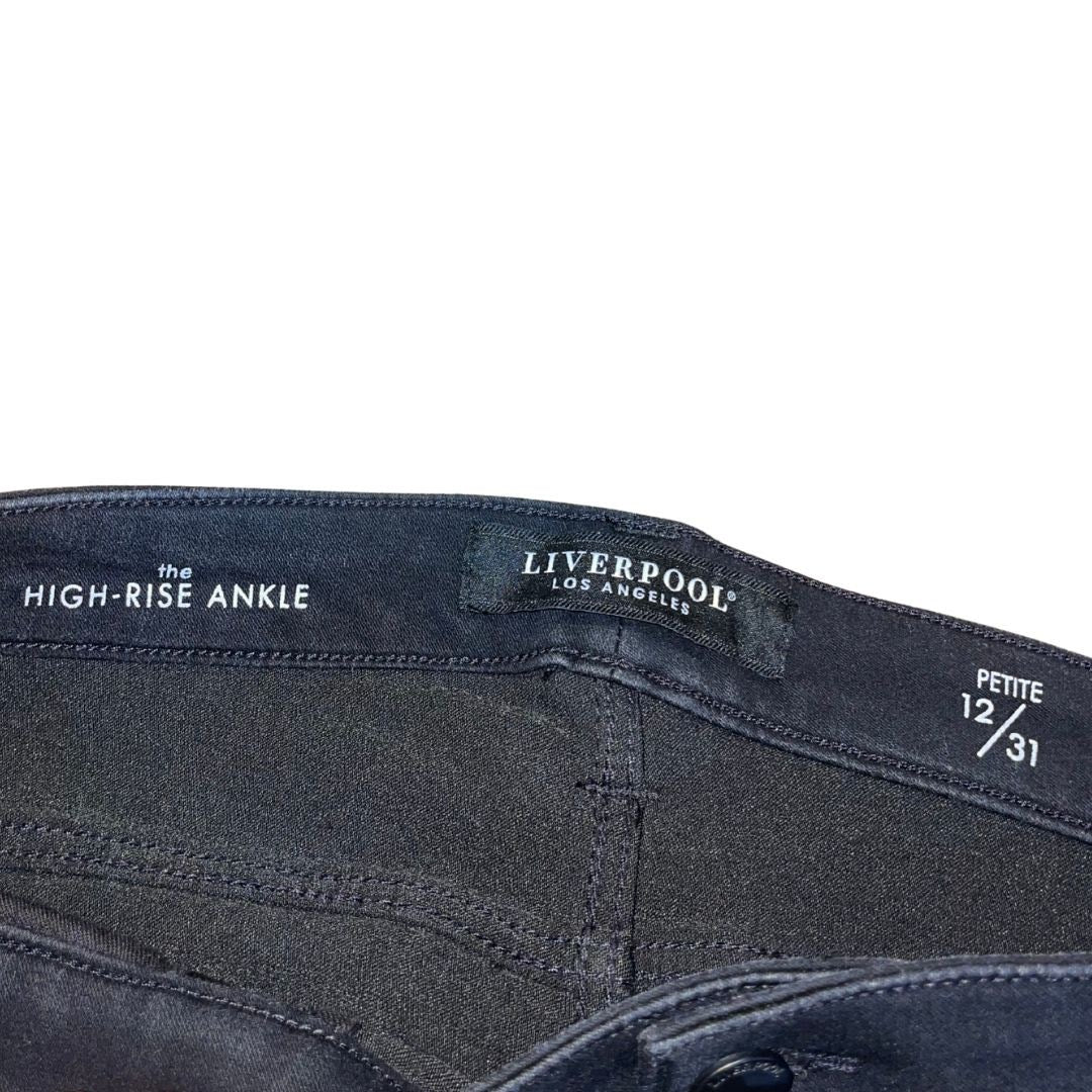 Liverpool High Rise Ankle Skinny Jeans Denim Size 12P Stretch Goth Streetwear