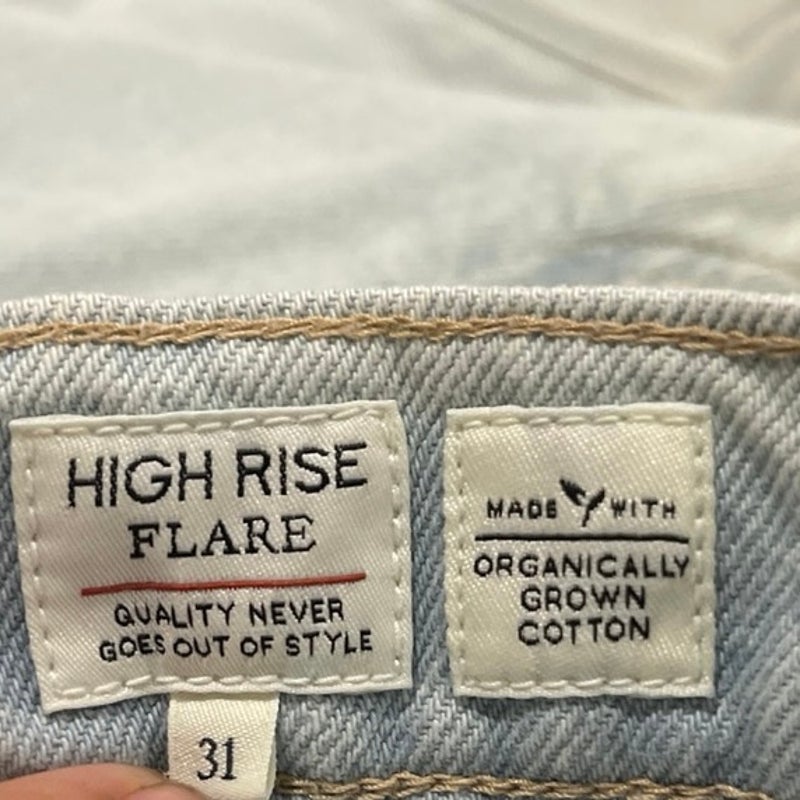 Levi's High Rise Flare Denim Jeans Pants SZ 31 Retro Vintage Inspired NWT