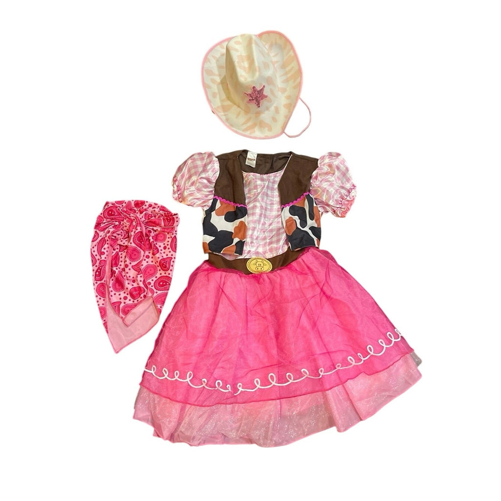 Spooktacular Creations Pink Cowgirl Halloween Costume Set Childs SZ 5-7 Kidscore