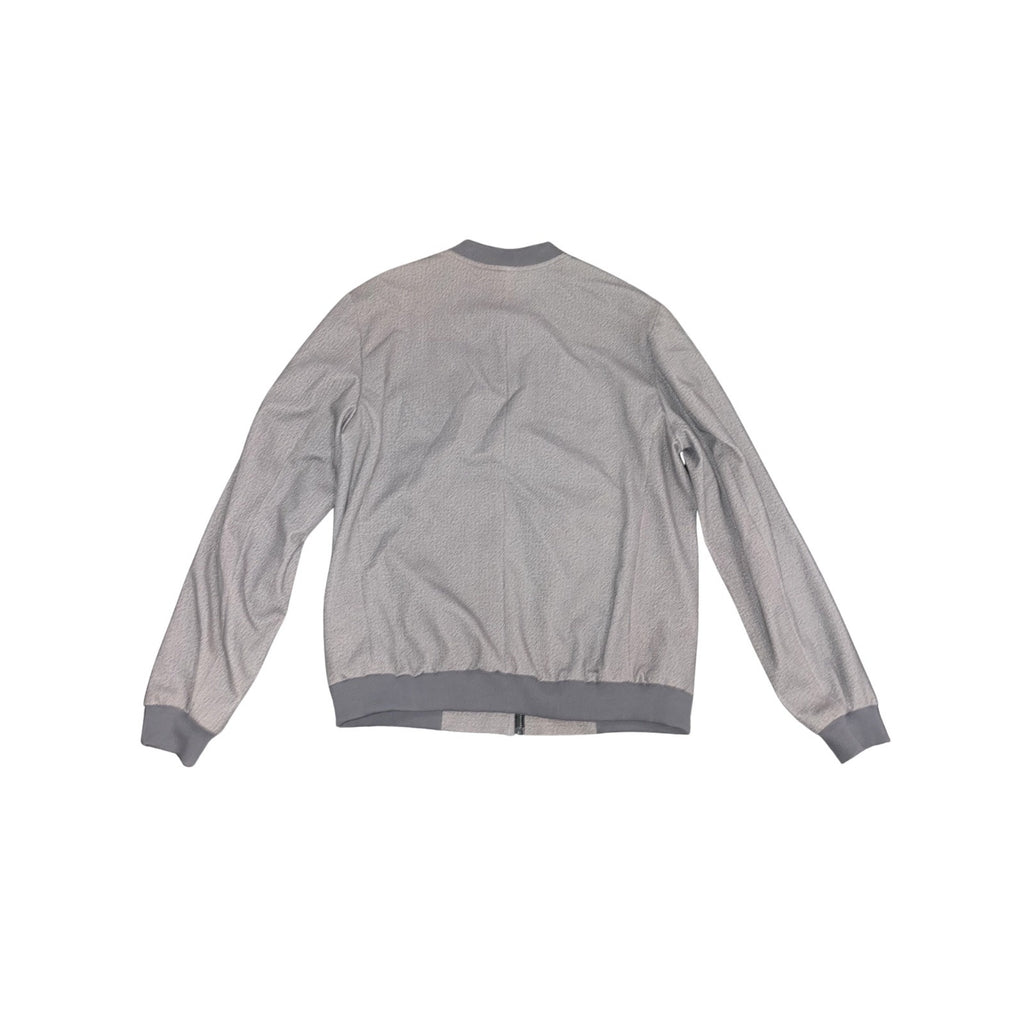 TOPMAN Sporty Gray Flight Bomber Jacket Size 42 Casual Streetwear Lightweight
