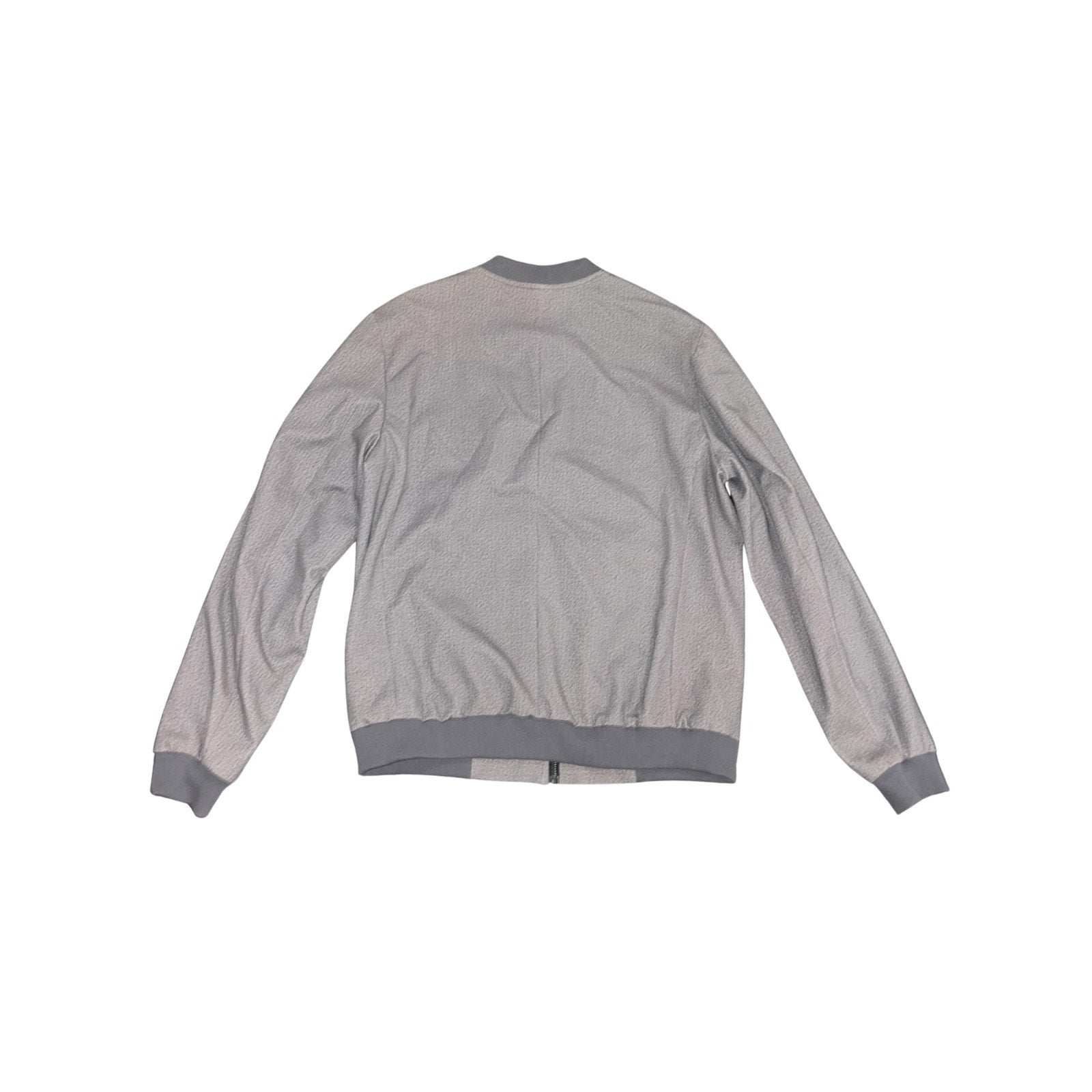 TOPMAN Sporty Gray Flight Bomber Jacket Size 42 Casual Streetwear Lightweight