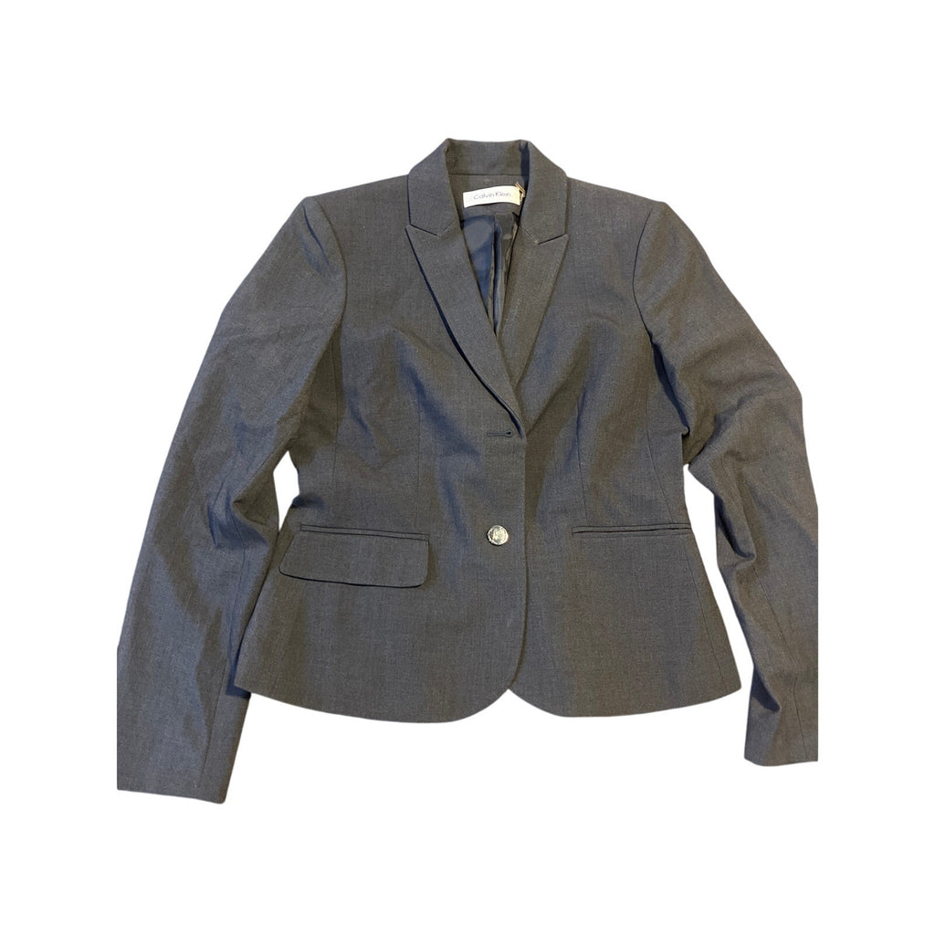 Calvin Klein Charcoal Women’s Career business Pant Suit Classic Fit slacks