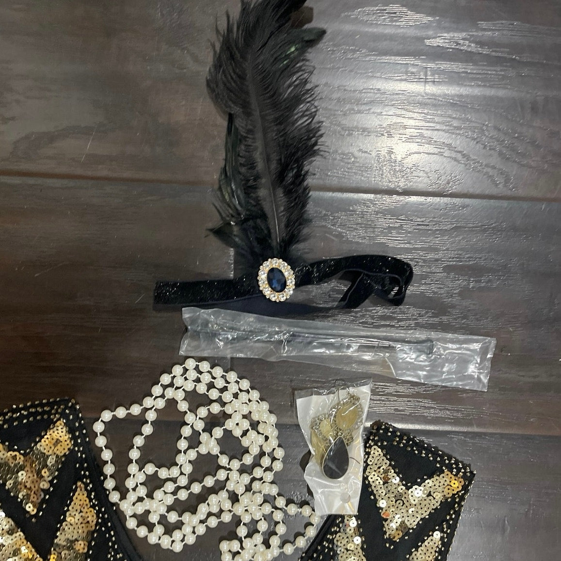 Roaring 1920s Flapper Dress Halloween Costume Gold Sequin Fringe Dress M Gaptsy