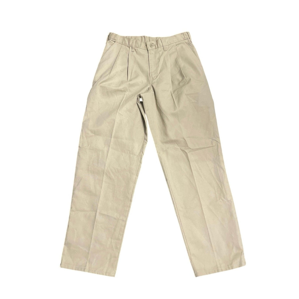 Genuine Dickies Khaki Pleated Chino Straight Leg Pants SZ 32X30 Workwear Casual