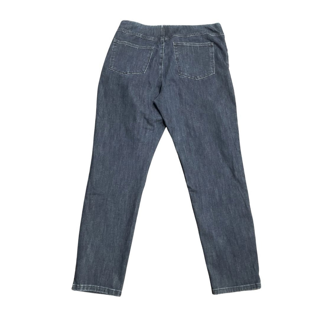Soft Surroundings Stretch Pull On Elastic Waist Denim Jeans Pants Large Casual