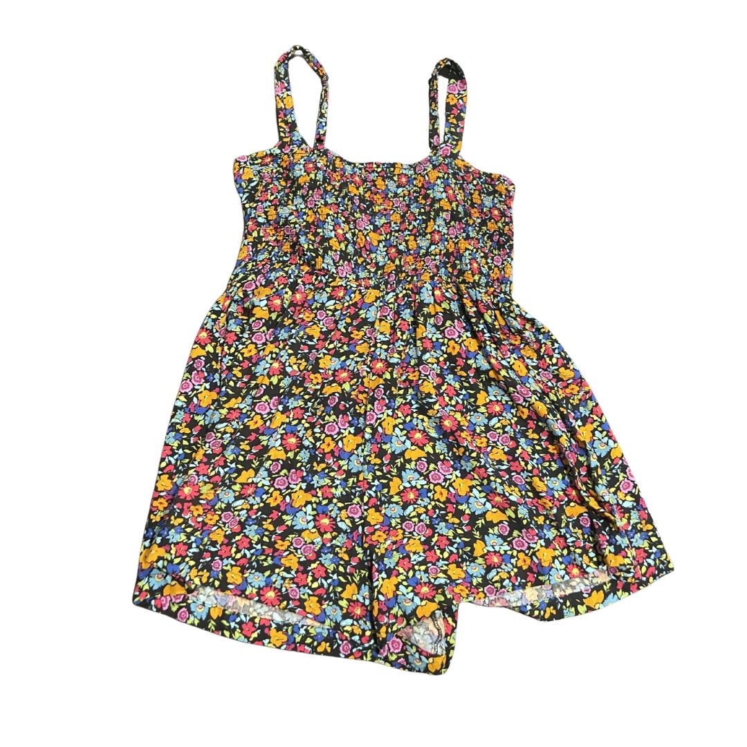 Wild Fable Multicolor Floral Smoked Tank Romper Shorts Large Artsy Garden Chic