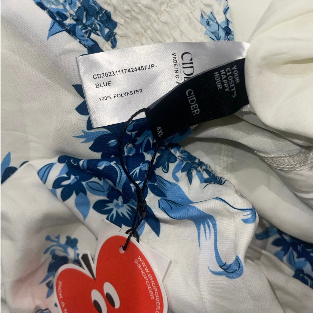 CIDER SQUARE NECK PUFF SLEEVE FLORAL JUMPSUIT CURVE & PLUS SIZE NWT