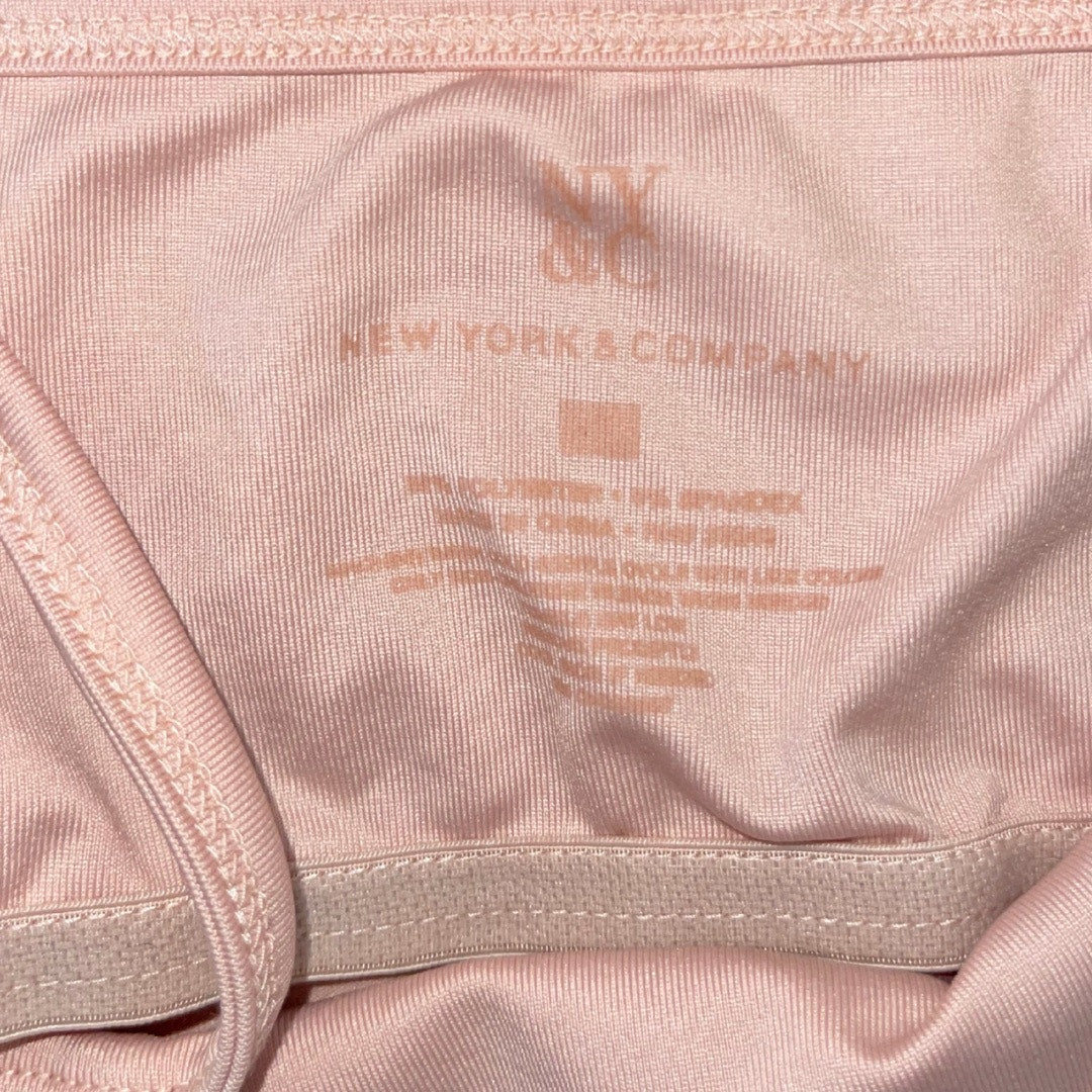 New York & Company Pink Camisole Bralette Top Size L Adjustable Straps Y2K 90s