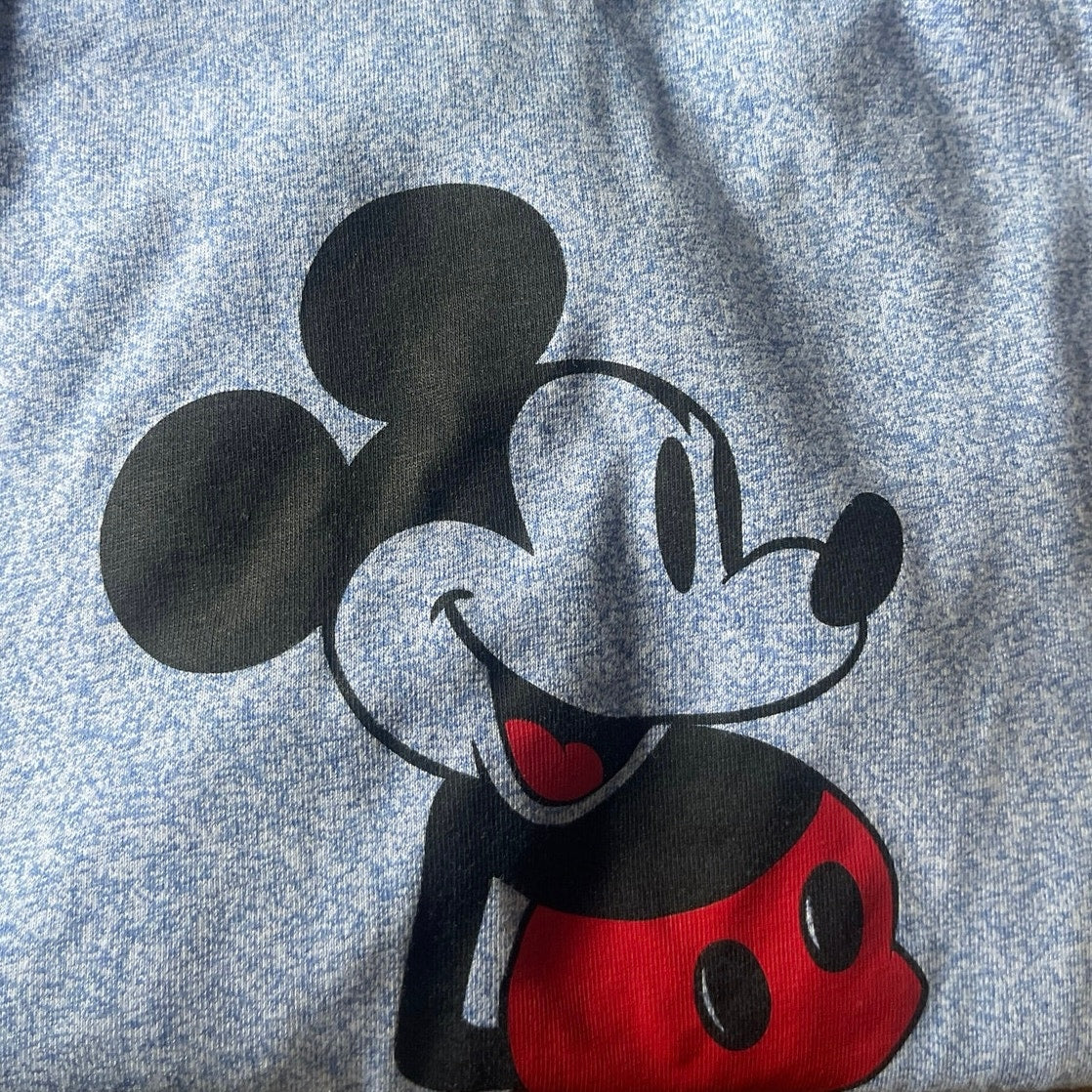 Mickey Mousse Classic Ringer Graphic T-Shirt Youth Boys Size Large Disneyland