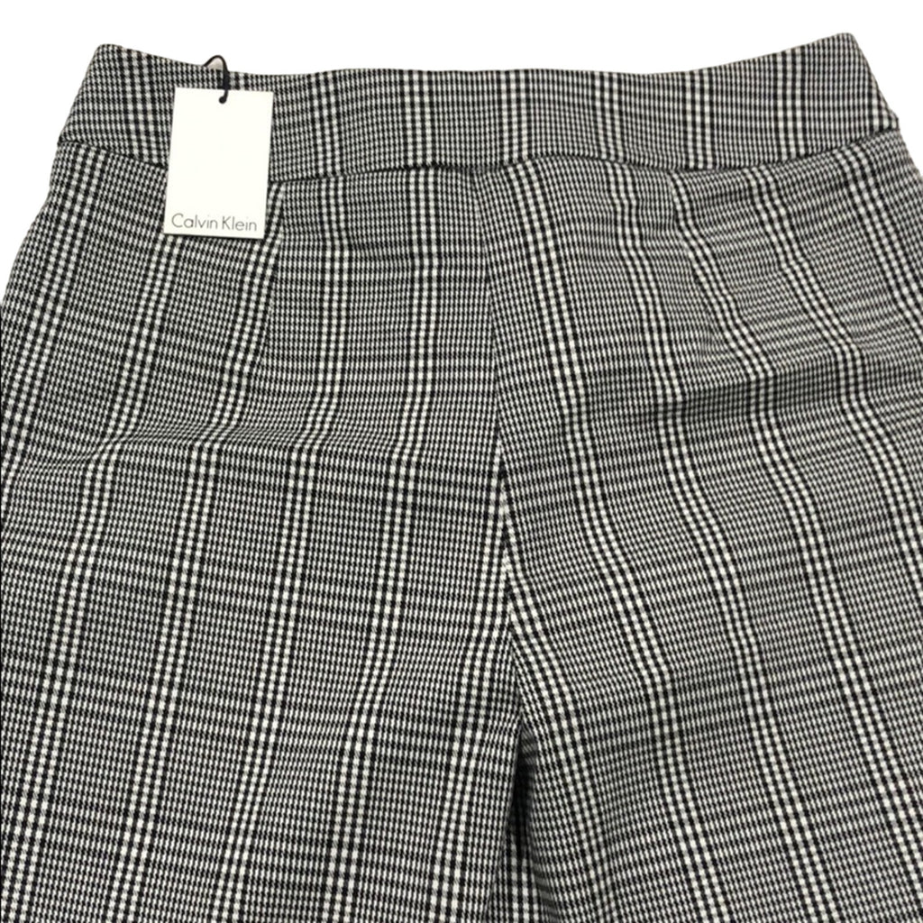 Calvin Klein Dress Career wear Plaid Black and white Pants Size 8 NWT
