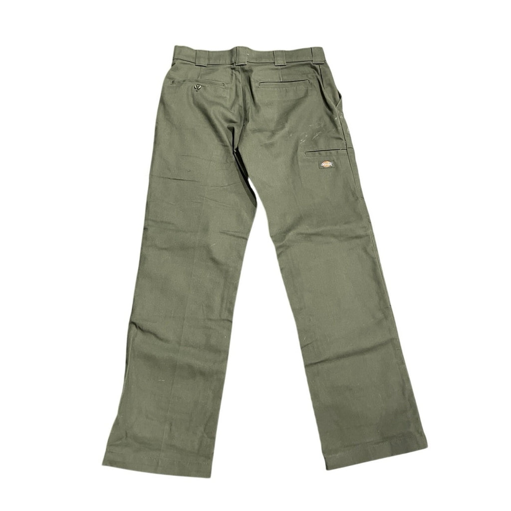 Dickies Slim Straight Workwear Olive Green Pants Size 32X32 Utility Streetwear