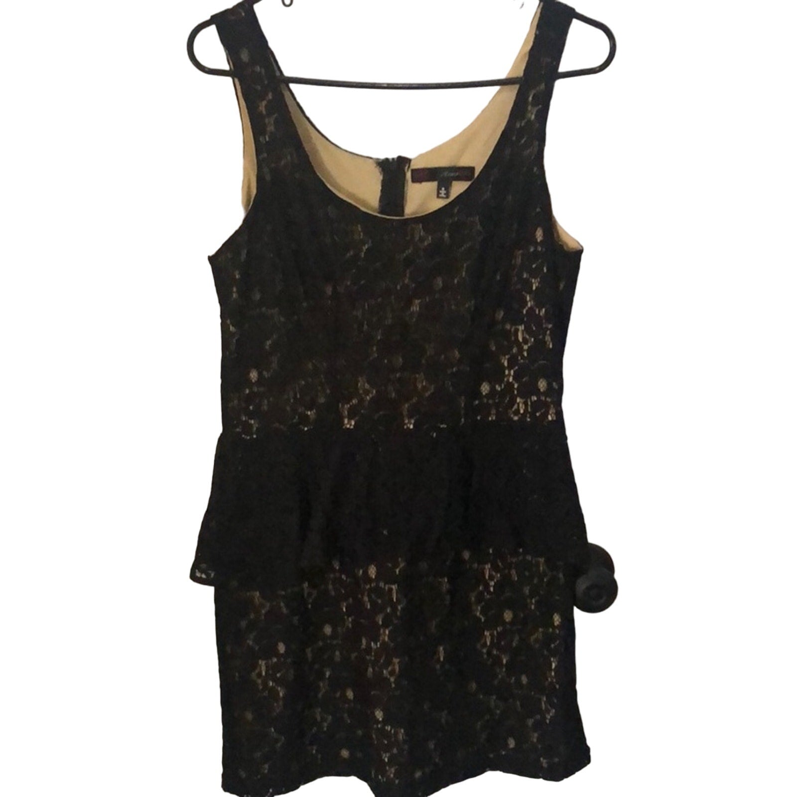 Heart Soul Little Black lace overlay short sleeveless dress Size Medium