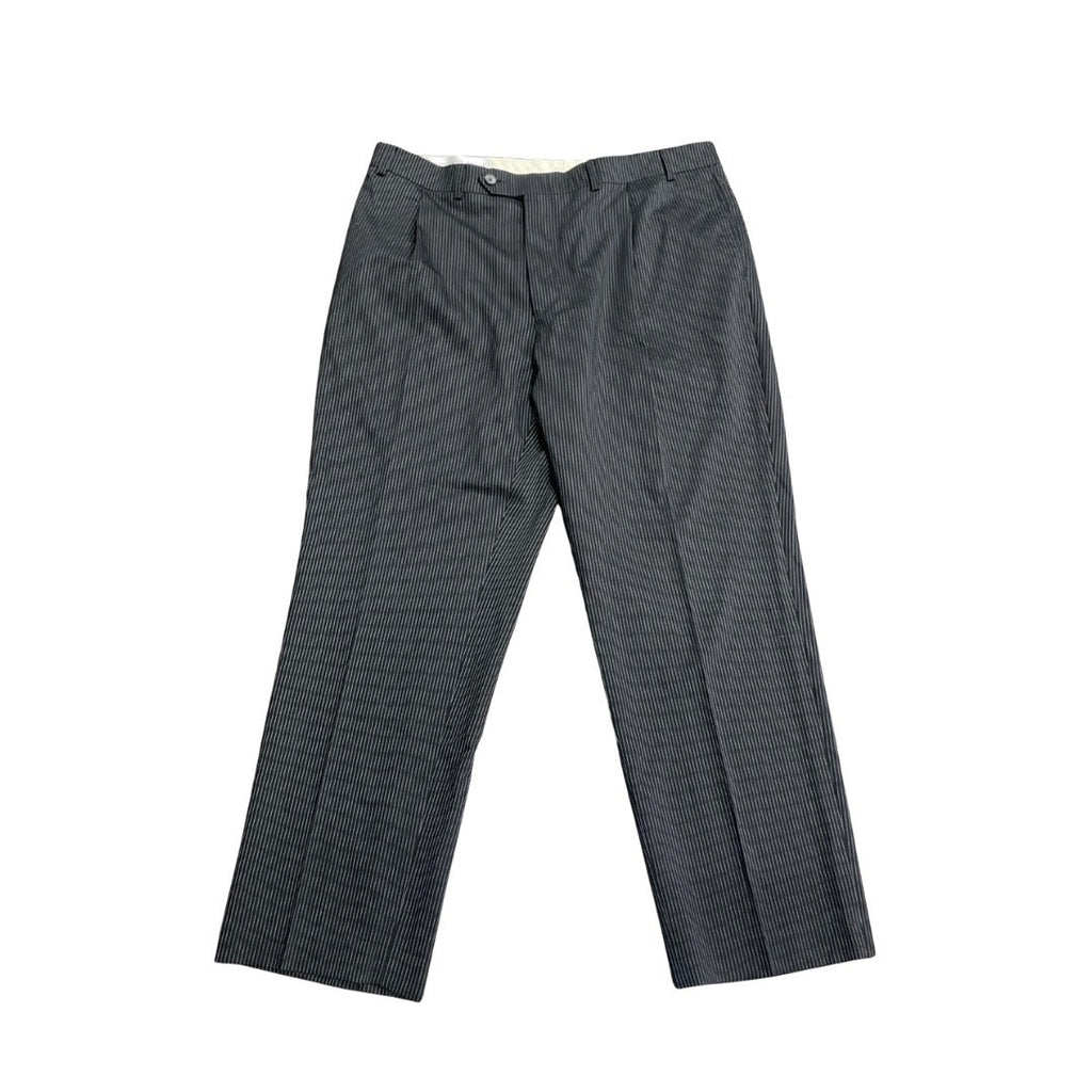 Geoffrey Beene Pinstripe Trousers Slacks Pants SZ 40X30 Career Office 100% Wool