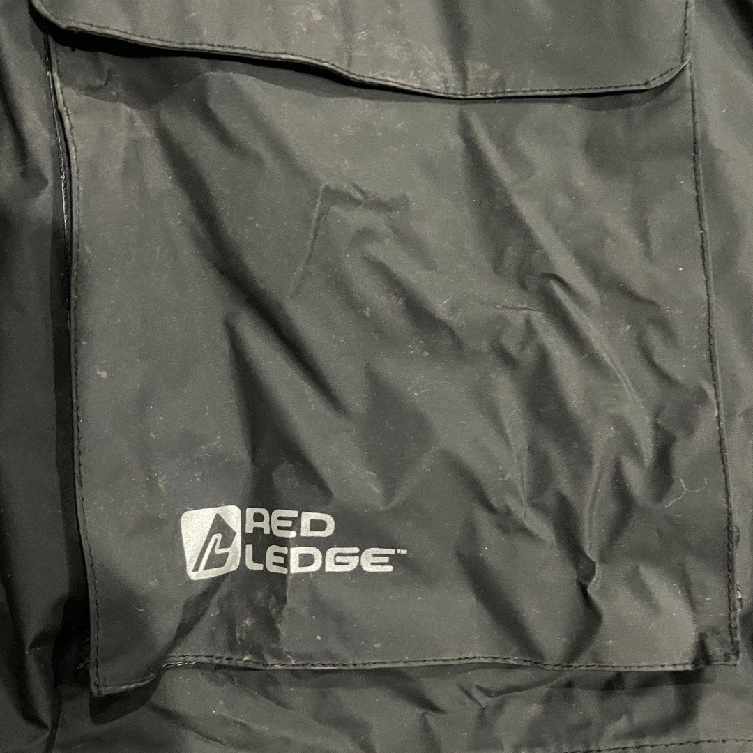 Red Ledge Men's Hood Rain Jacket Outdoor Hiking Waterproof Size Medium