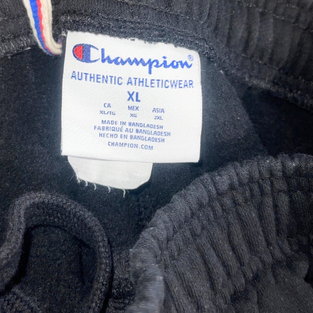 Champion Sweatpants Black Joggers Elastic Waist Athleticwear XL Lougewear Casual