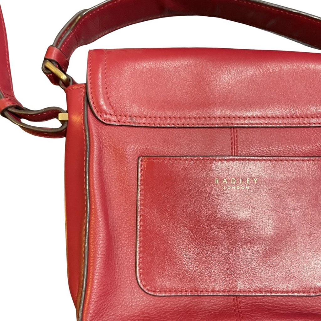 Radley London Dorset Street Quilted Red Leather Crossbody Bag Quiet Luxury