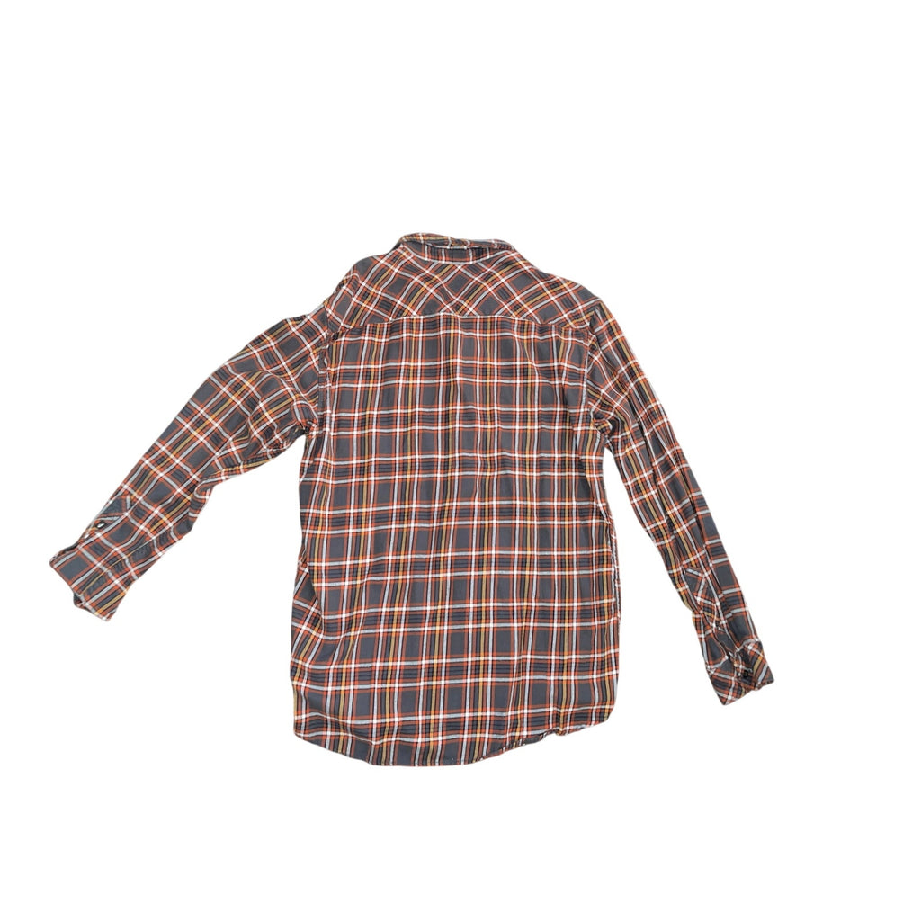 Quicksilver Men's Flannel Plaid long-sleeve collar button up shirt size XL