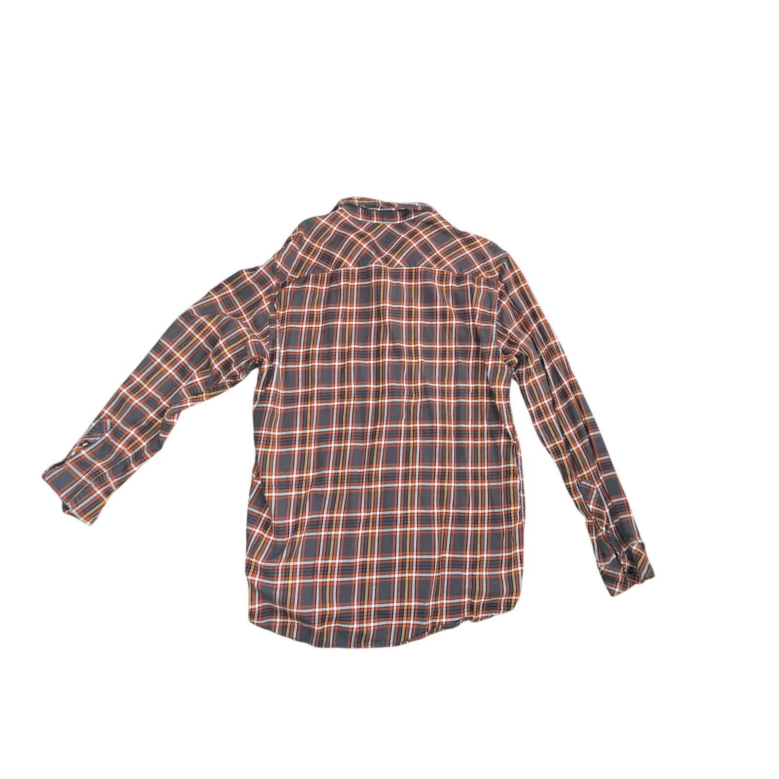 Quicksilver Men's Flannel Plaid long-sleeve collar button up shirt size XL