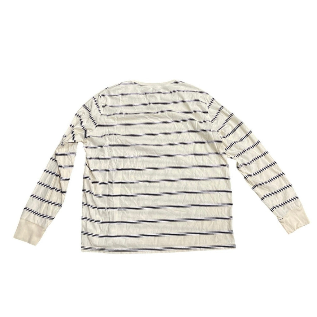 Old Navy Mens Striped Long Sleeve Crewneck Shirt SZ XL Casual Nautical Coastal