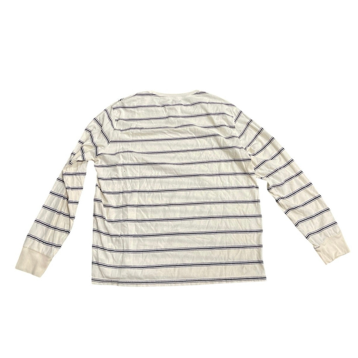 Old Navy Mens Striped Long Sleeve Crewneck Shirt SZ XL Casual Nautical Coastal