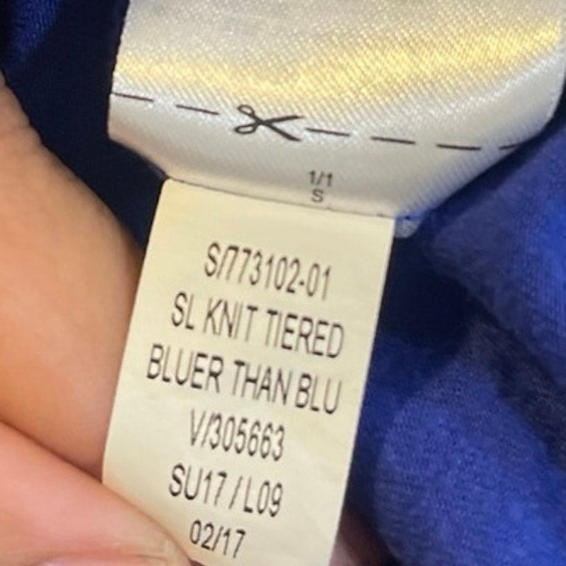 Old Navy Sleeveless Jersey Royal Blue Maxi Dress SZ S Flowing Summer Wear Resort