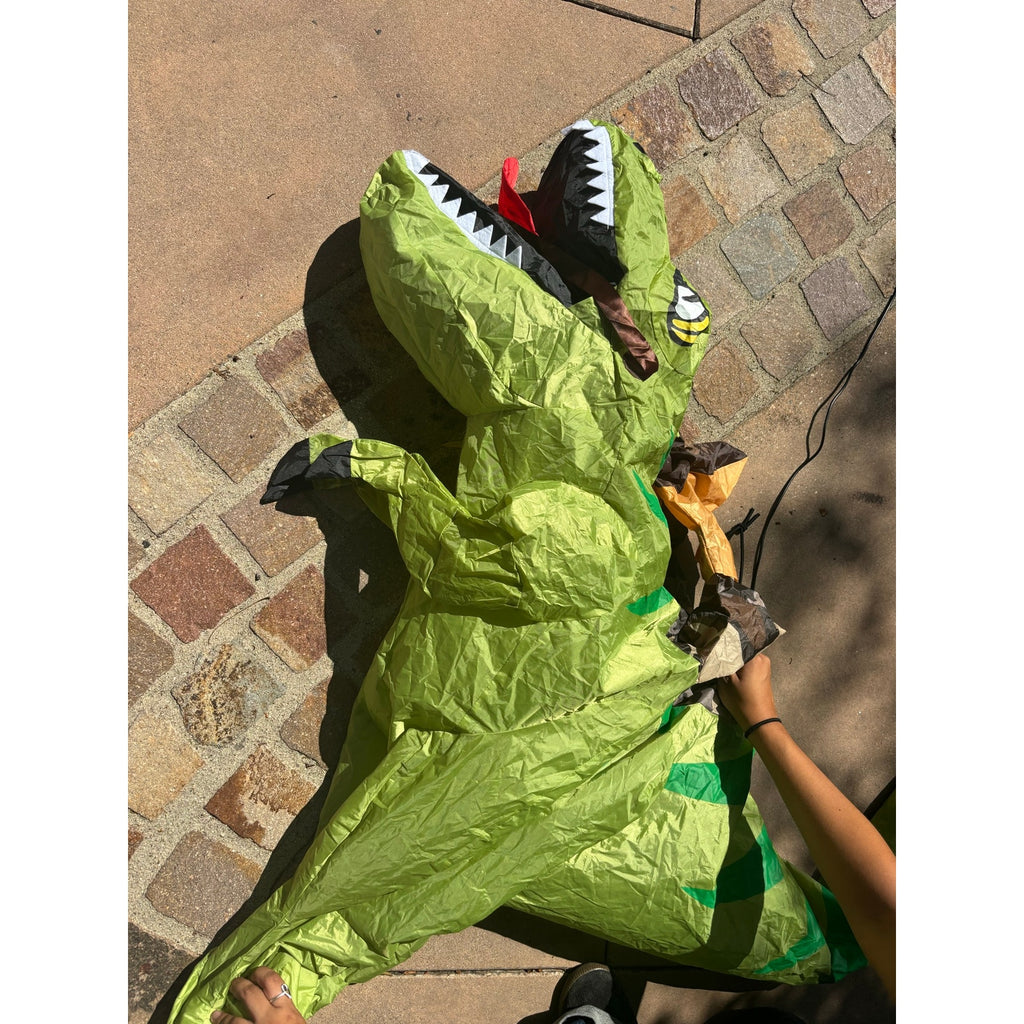 One Casa Ride T-Rex Blow Up Dinosaur Halloween Costume Kids Ages 4-6 Kidscore