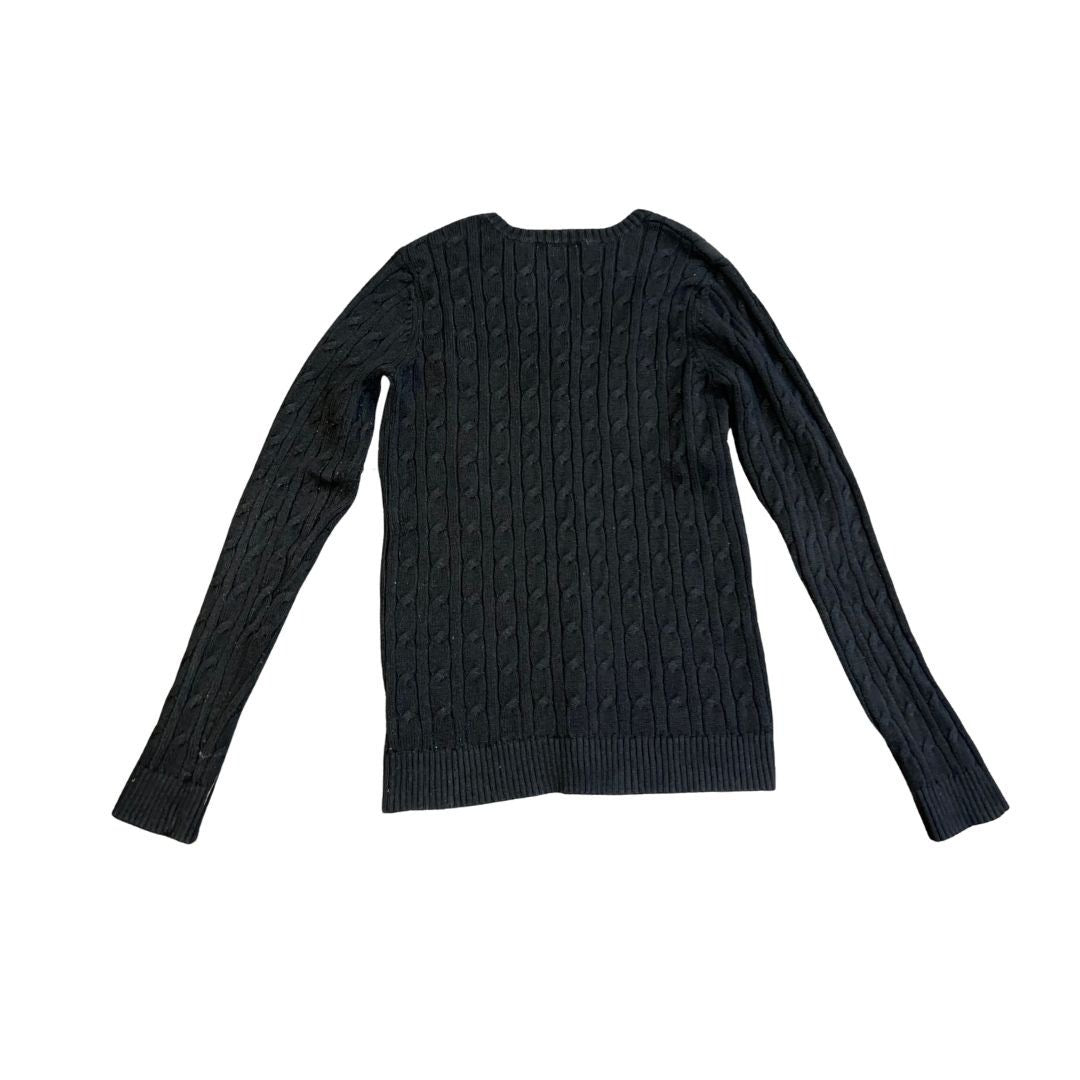 Charter Club Cable Knit Pullover Sweater Size Small Fall Winter Cotton Preppy