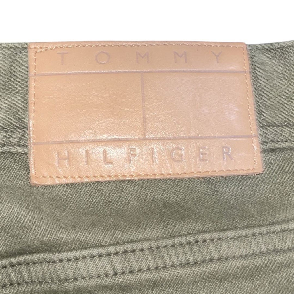 Tommy Hilfiger Green Denim Straight Leg Jeans SZ 36X32 Streetwear Casual Preppy