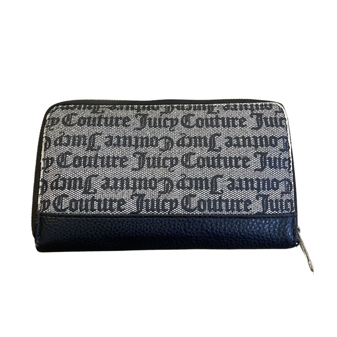 Juicy Couture Signature Monogram Zip Closure Wallet Card Holder Accessories Y2K