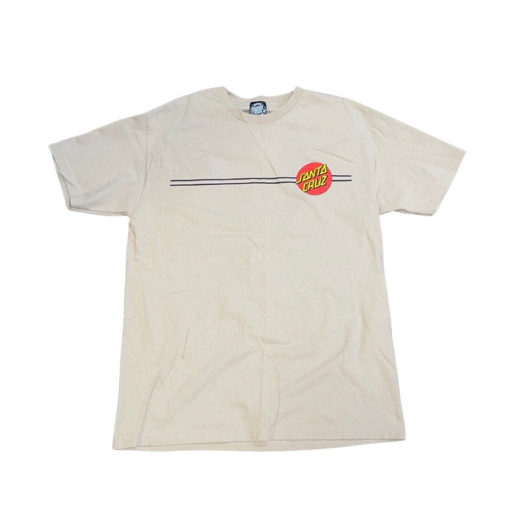 Santa Cruz Skateboard Classic Dot Mens Short Sleeve Shirt Size Large Skater