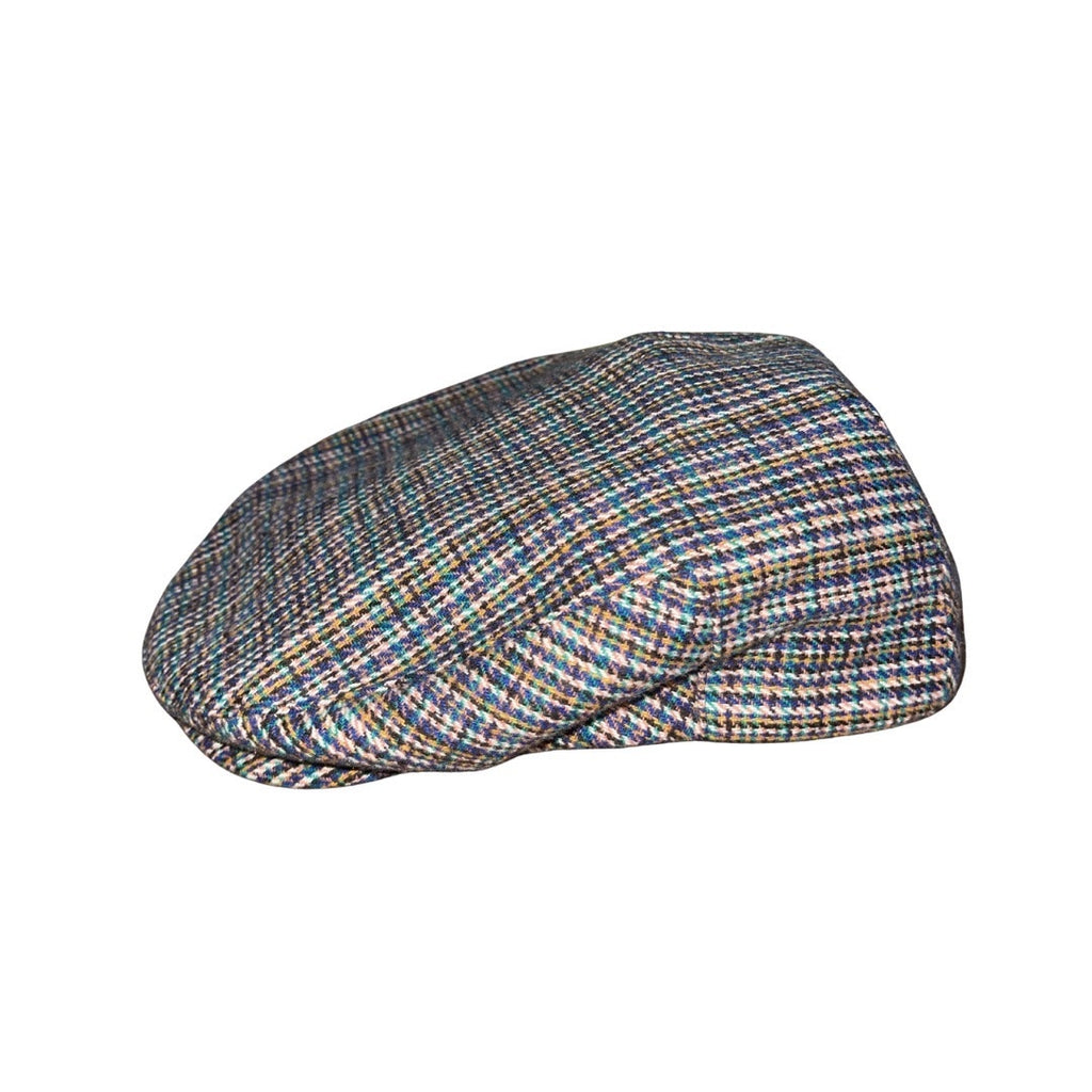 Brixton Hooligan Snap Cap Blue Plaid Size Large 7 1/2  NWT Newspaper Boy