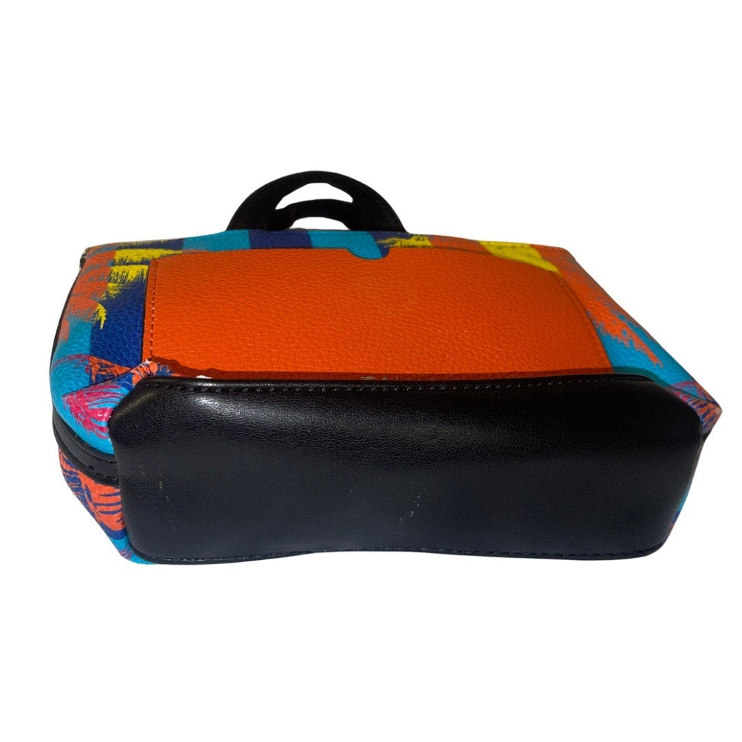Tahari Small Crossbody Multi Palm Print purse Handbag