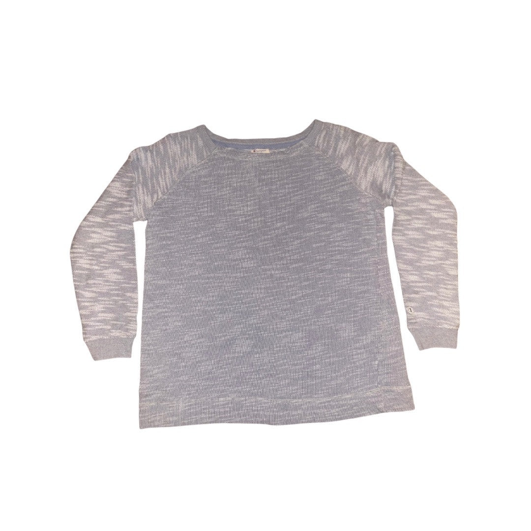 Vintage Champion Authentic Athletic Sweater Women Medium Gray Knit Sweatshirt
