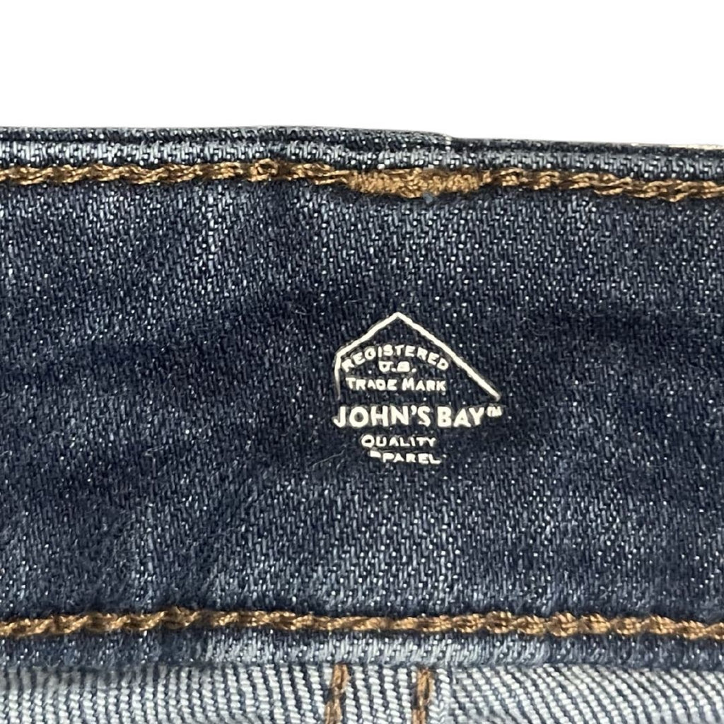 John's Bay Denim Jeans Dark Wash Pants Straight Leg Streetwear Casual