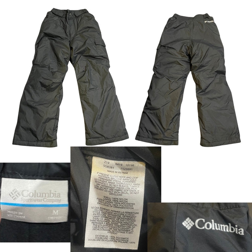 Columbia Sportswear Insulated Cargo Ski Snowboard Pants Youth SZ M 8-10 Kidscore