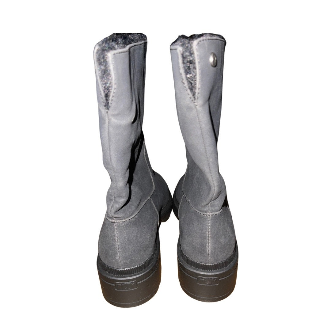 Rocket Dog Idea Black Faux Suede Fur Boots Size 10 NWOT