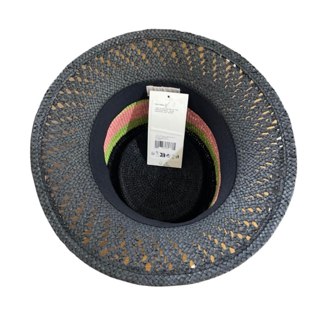 Brixton Elle Festival Straw Bucket Hat Crochet Raffia SZ S/XM NWT Beach Vacation