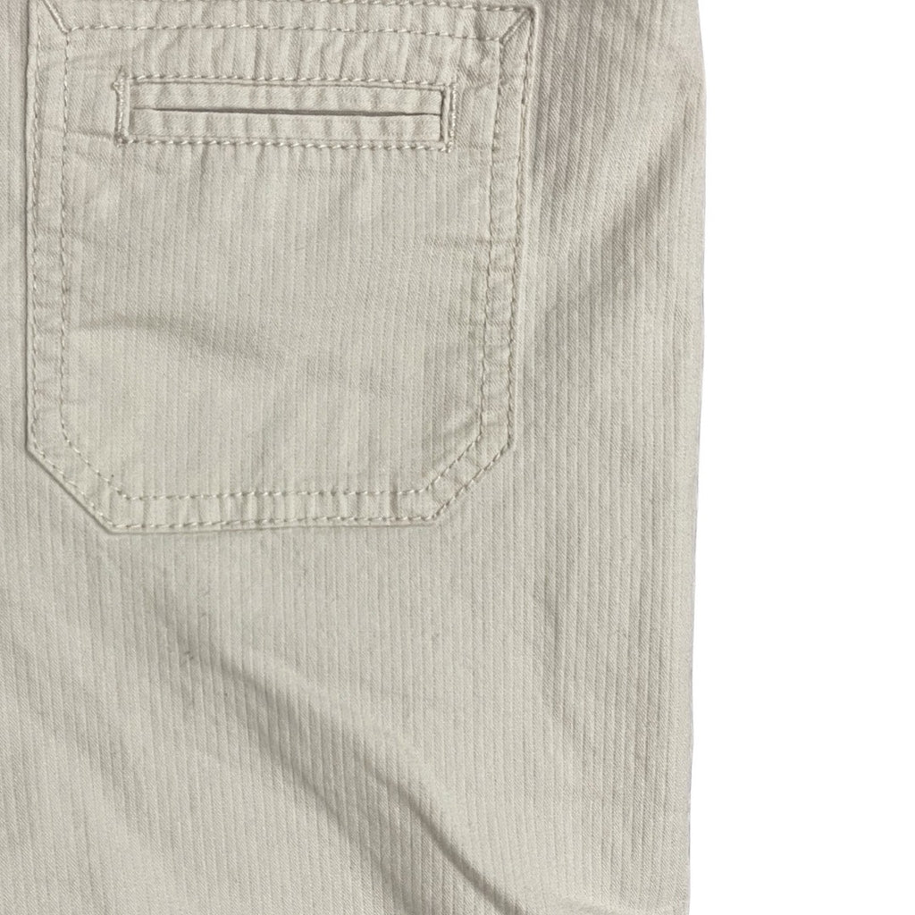 Chico's Womens Long Ripstop Slim Bermuda Shorts Size 1.5 Flat Front Pockets