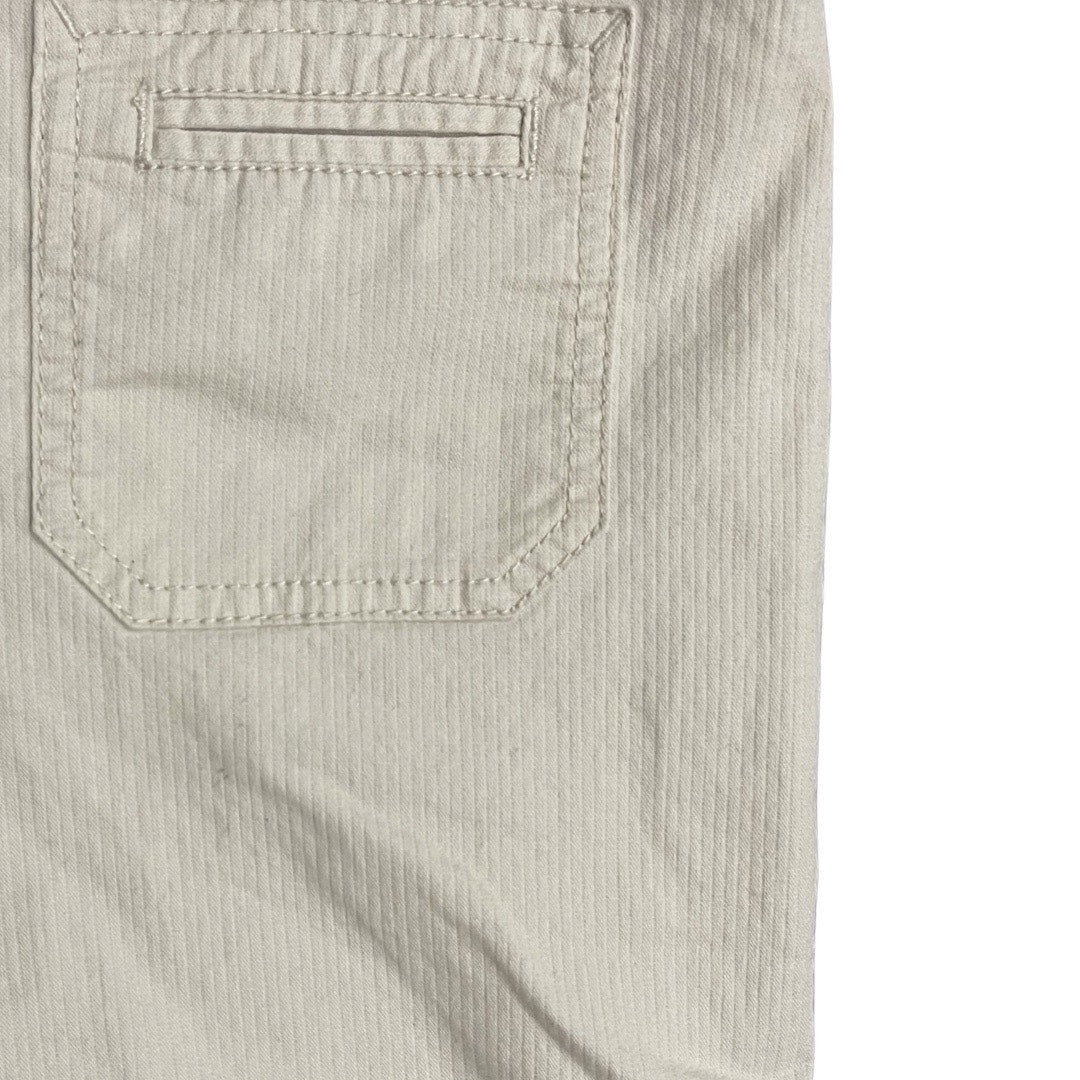 Chico's Womens Long Ripstop Slim Bermuda Shorts Size 1.5 Flat Front Pockets