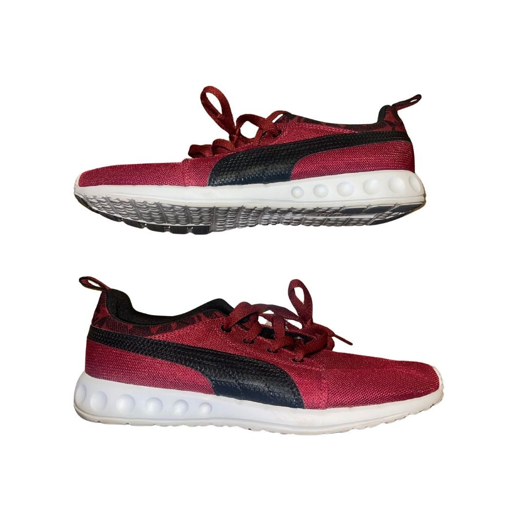 Puma Carson Burgundy Red Sneakers Shoes Size 9 Tennis Sports Athletic Running