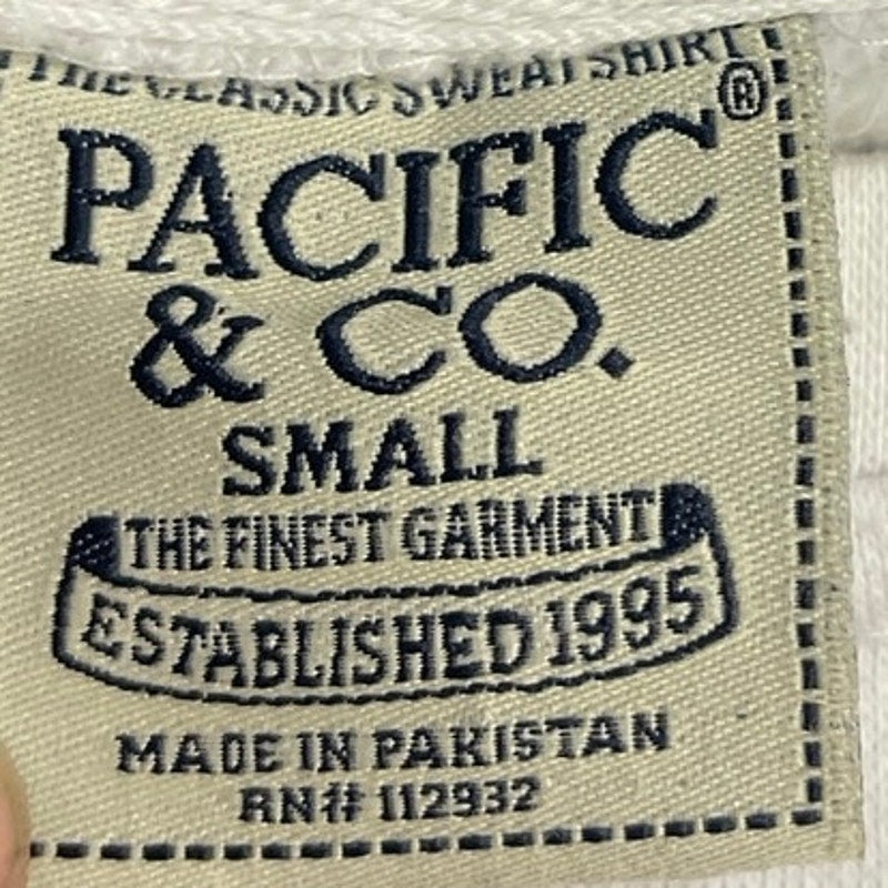 Pacific & Co. USA Flag Crewneck Sweatshirt SZ S Relaxed Fit Casual Streetwear