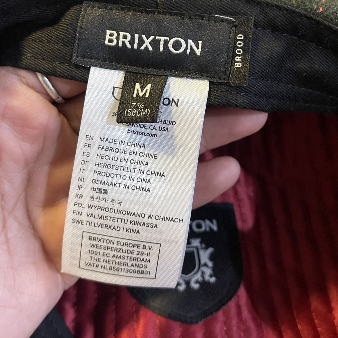 Brixton Brood Newsboy Snap Cap NWT 1920s Inspired Unisex Size Medium 7 1/2