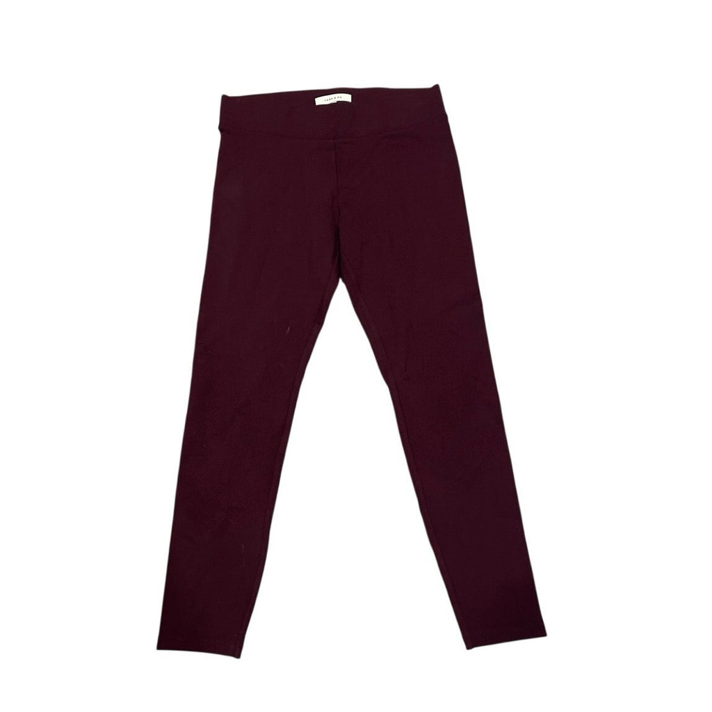 Lark & Ro Amazon Exclusive Pull on Maroon Ankle Length Leggings SZ M Casual Wear