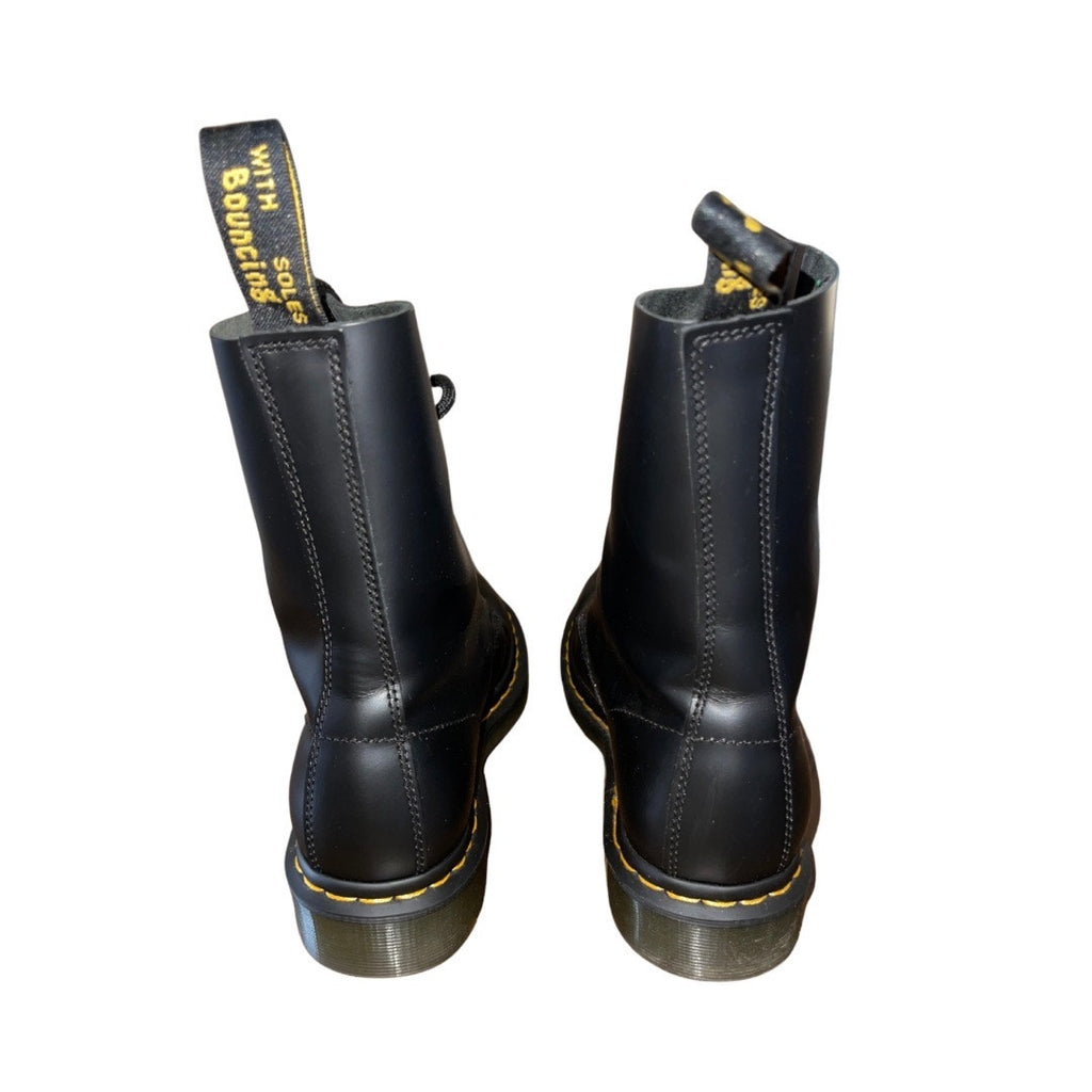 Dr. Martens 1490 Smooth Leather Mid Calf Boots 10 eye Men Size 7 Women Size 9