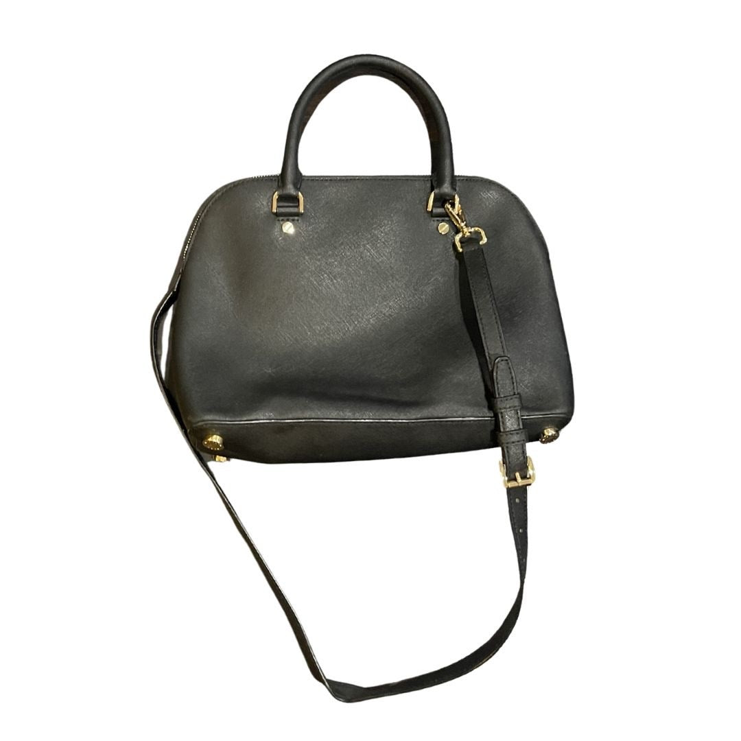 Michael Kors Cindy Gold Tone Studded Dome Leather Bag Crossbody Y2K Chic 2000s