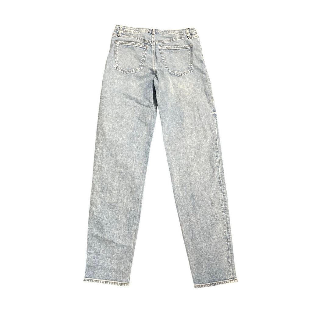 Express Mid Rise Light Wash Relaxed Tapered Jeans SZ 4L Baggy Streetwear Casual