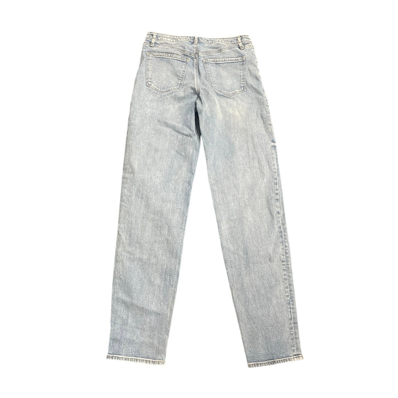 Express Mid Rise Light Wash Relaxed Tapered Jeans SZ 4L Baggy Streetwear Casual