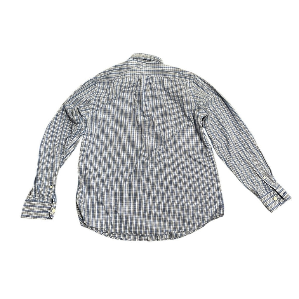 Dockers Long Sleeve Plaid Button up Shirt SZ M Business Casual Preppy Office
