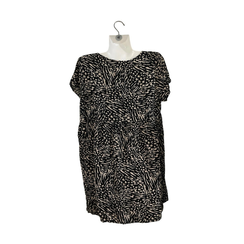 Mossimo Animal Print Swing Babydoll Short Dress Flowy Loose Boho Casual