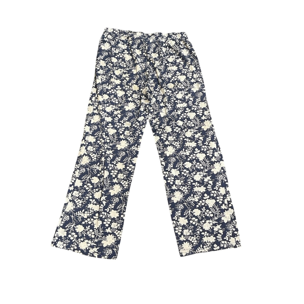 Land's End Floral Print Pajama Pants SZ M Loungewear Sleepwear Casual